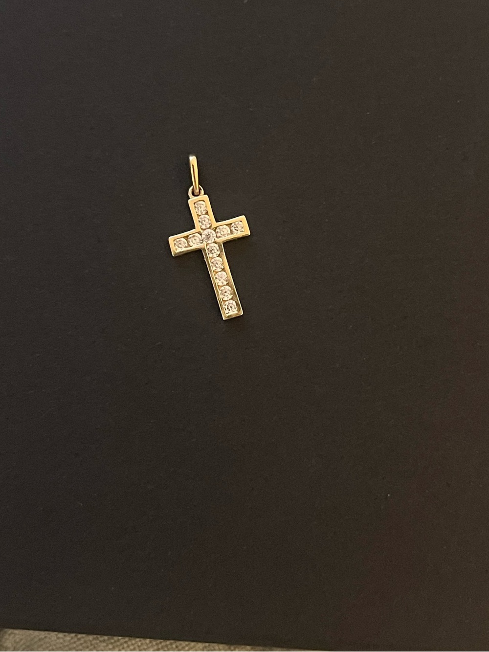 14k yellow gold cross pendant